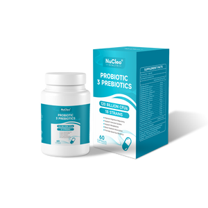 Bio Cultures Complex Probiotics and Prebiotics - 120 Billion CFU - 60 Probiotic Complex Capsules for People