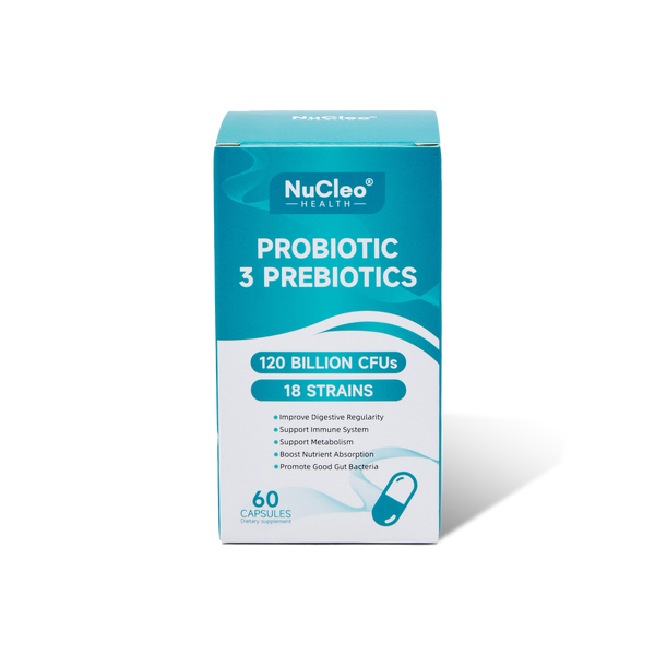 Bio Cultures Complex Probiotics and Prebiotics - 120 Billion CFU - 60 Probiotic Complex Capsules for People